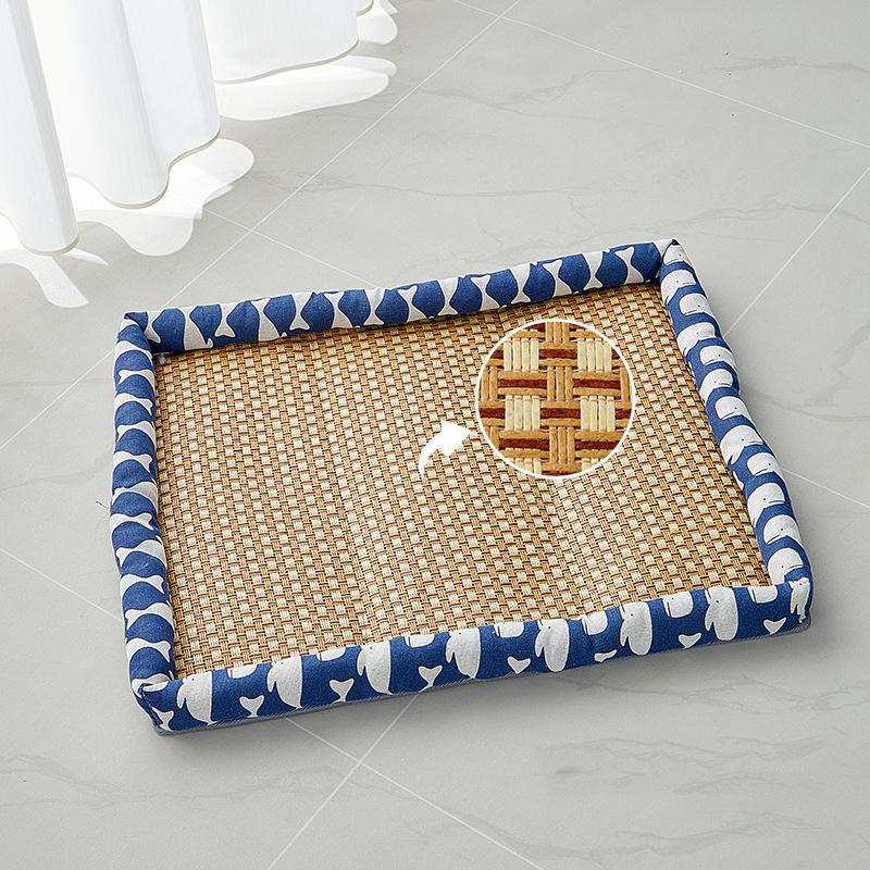 Pet Summer Mat Dog Cat Cooling Pad Moistureproof Rattan Wear Cat Mat Summer Cooling Pet Bed Quality Cool Cold 4 Size