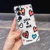 Doodle Hearts Phone Case for Samsung Galaxy S26 S25 S24 S23 S22 S21 S20 FE Plus Lucency TPU Protection Cover