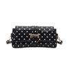 French Retro Polka Dot Underarm Bag Women Versatile Shiny Small Shoulder Baguette Bag