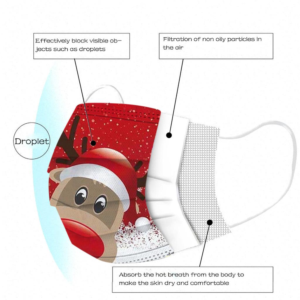 10PC Children Disposable Face Mask  Industrial 3Ply Ear Loop