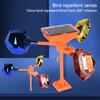 1 Set Waterproof Solar Energy Bird Repelling Device Reflector Farm Orchard Bird Scaring Device 360° Rotating Solar Bird Repeller