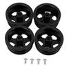 4Pcs RC Car Wheel Rim Aluminum Alloy Sturdy Structure Stylish Look Wheels Hub Rim for MN82 RC Car