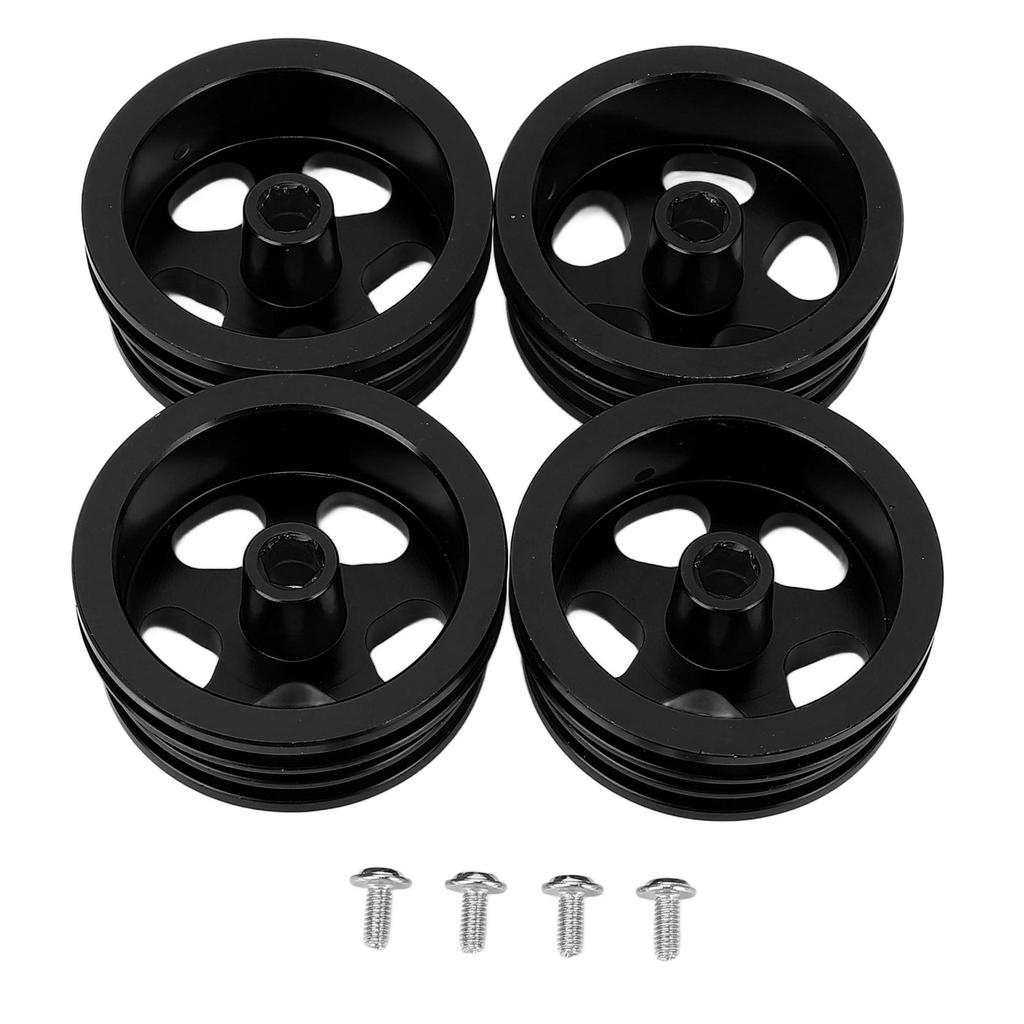 4Pcs RC Car Wheel Rim Aluminum Alloy Sturdy Structure Stylish Look Wheels Hub Rim for MN82 RC Car