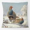 Vintage Bird Linocut Macaw Parrot Painting Cushion Covers Flower Garland Pillowcase for Sofa
