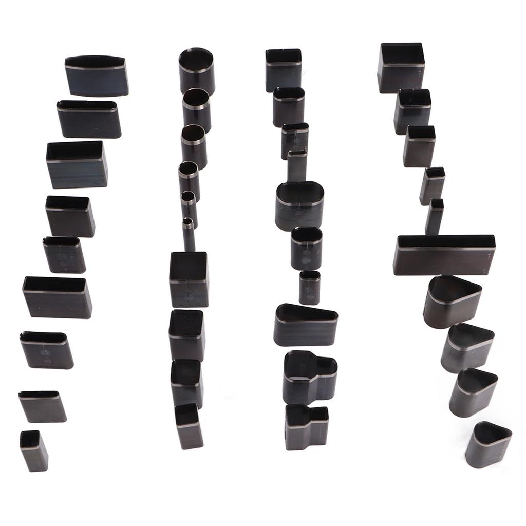 39 Shapes Leather Cutter Punch High Density High Carbon Steel Thin Sharpness Hollow Punch Cutter for DIY Handicraft Belts