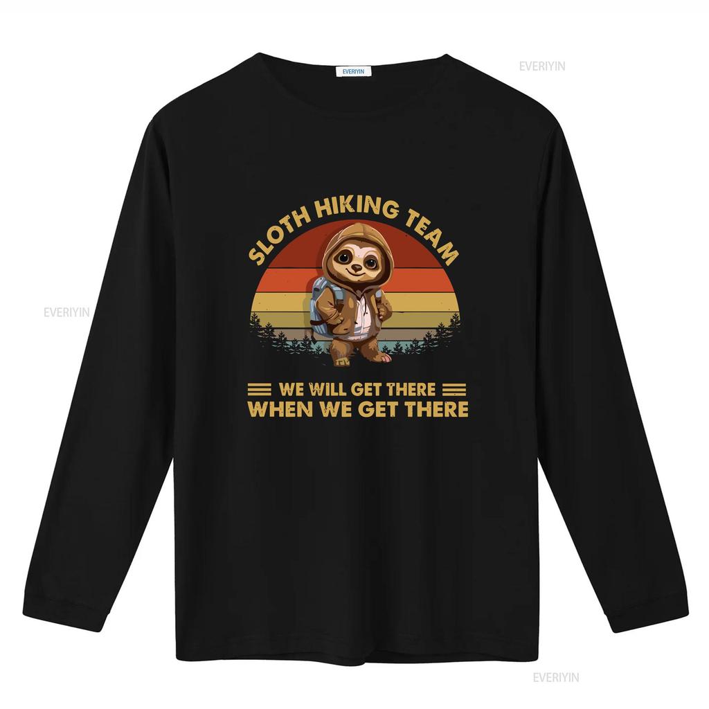Sloth Hiking Team We Will Get There When lovers shirt for enthusiasts enthusiastic hikers vintage Washed homme Unisex Slightly