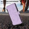 For Samsung Galaxy S23 S22 S21 S20 Ultra S10 Plus Case, Flower Wallet Flip Case RFID Blocking, Zipper, Card Slots, Wrist Strap