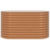 Elevated Garden Bed Brown 160 X 80 X 81 Cm Steel