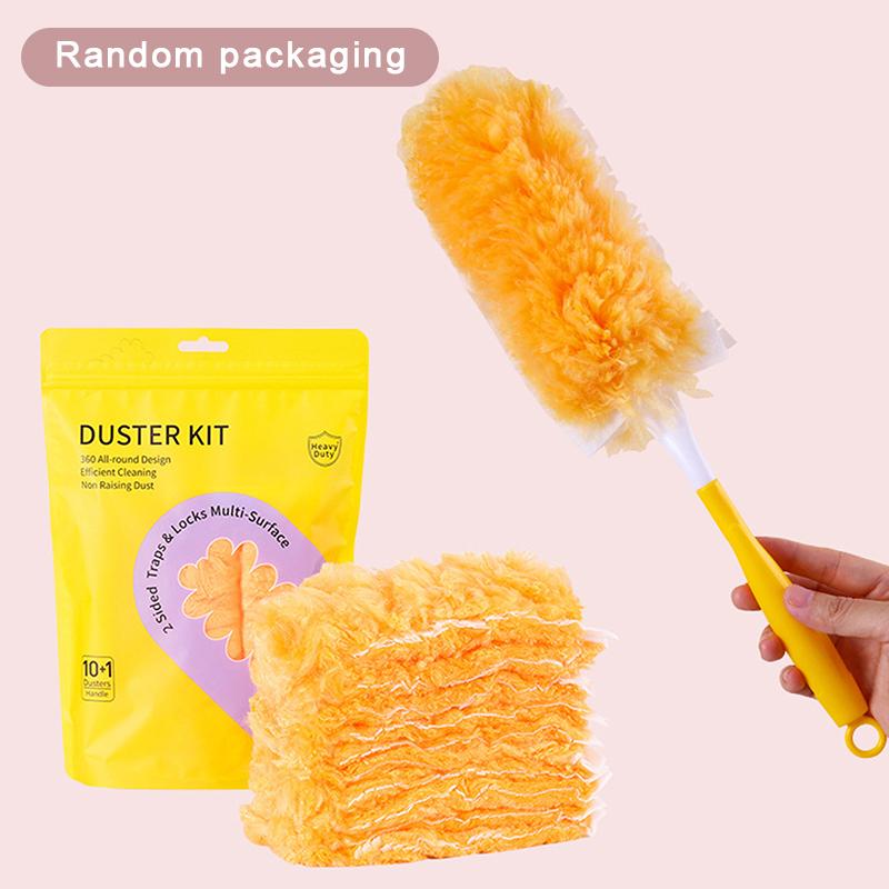 

Double Sided Electrostatic Precipitator For Cleaning Dust Spider Web Disposable Feather Cleaning Duster Roof And Desktop жёлтый