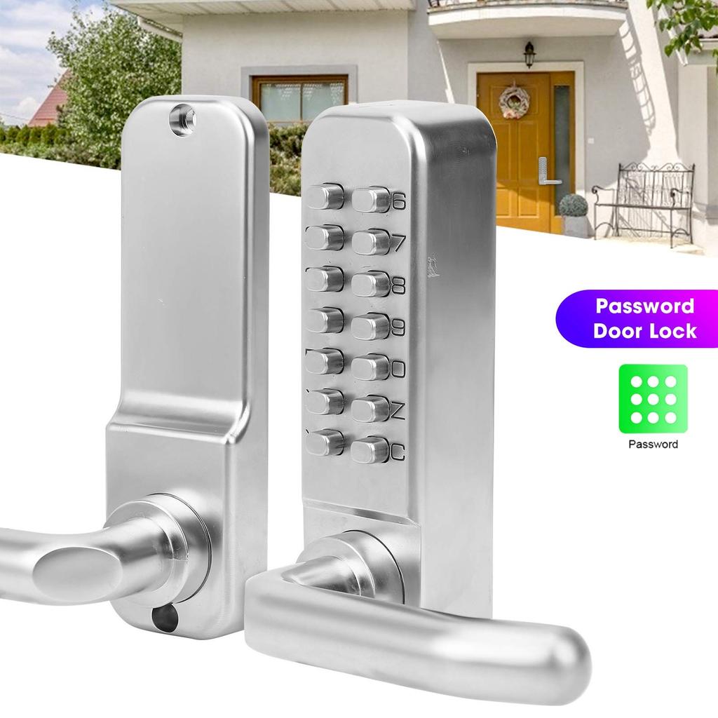 Digital Door Lock, 4-7 Digit Keypad Lock, Waterproof, Battery-Free, Secure, Anti-Theft Lock for Homes, Apartments, Hotels