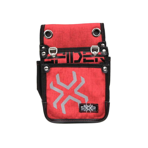SK11 SPIDER Tobi Waist Pouch, Small, Thin, Crush-Resistant Accordion Construction, with Stretch Interior Pocket, 180mm W x 230mm H x 100mm D (SPD-RD-4