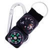 One/3/5PCS Mini Keychain Thermometer Multifunction Camping Compass Thermometer Outdoor Climbing Temperature Tester Survival Device