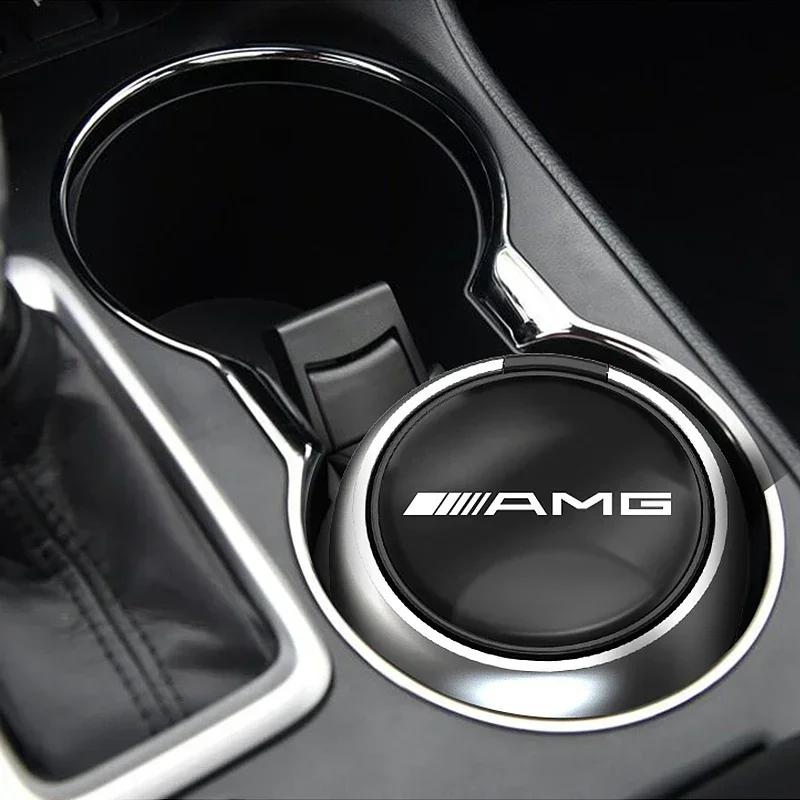 New C200 E200  For Mercedes Benz Car Interior Ashtray LED Light Portable Smoke Ashes Holder For Mercedes Benz AMG W206 W211 W203