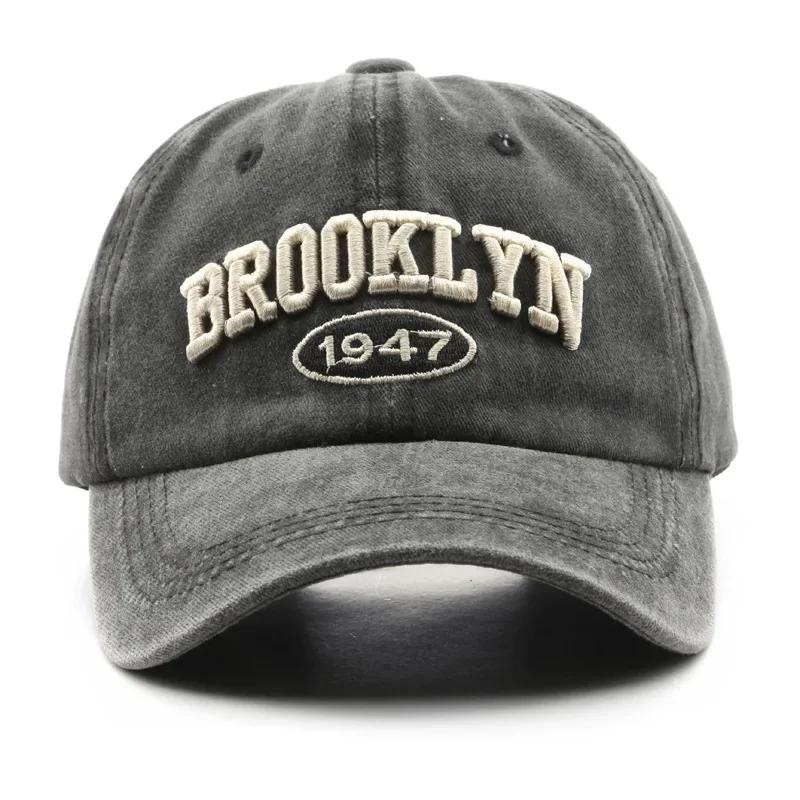 Retro Baseball Cap for Women Men Washed Cotton Dad Embroidered Hat Four Seasons Casual Snapback Hat Summer Sun Cap Unisex Gorras