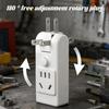 One-to-Multiple Plug Adapter with Switch 180 Degree Rotation US Electrical Socket Travel Aadapters Household Socket Converter