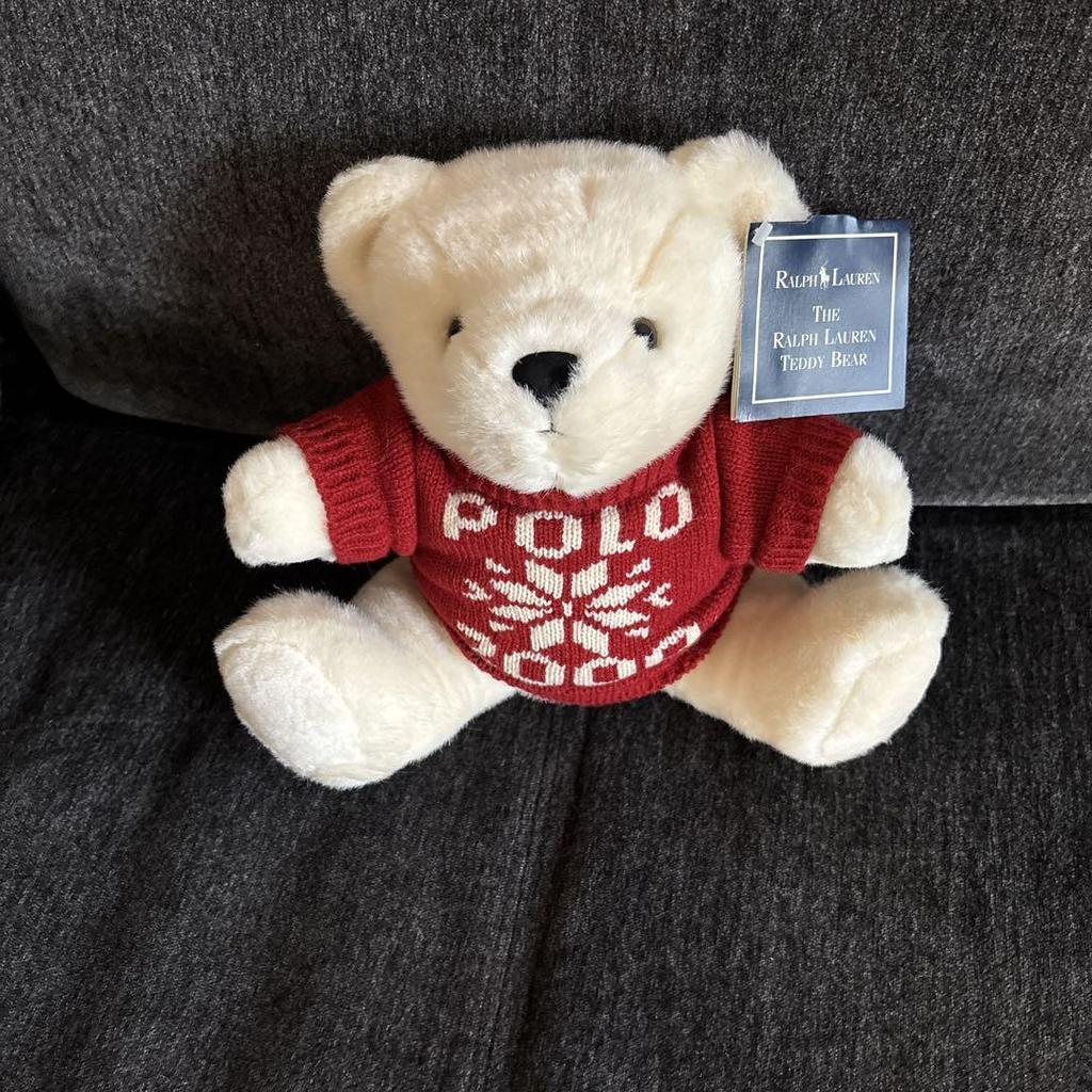 [USED] Ralph Lauren teddy bear with POLO logo
