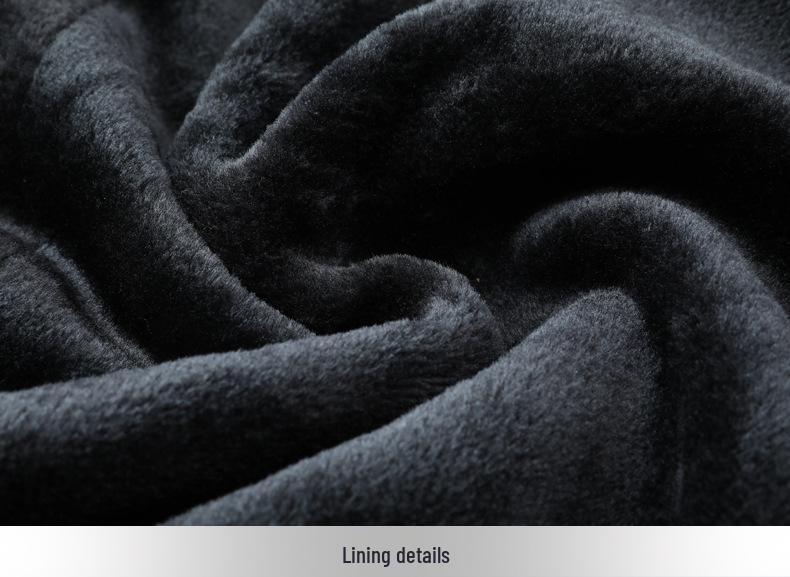 Men's Mid-Length Wool Lapel Winter Coat - Inner Lined, Middle-Aged Business Jacket 03