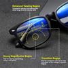 Square Multifocal Progressive Reading Glasses  Women Fashion Anti Blue With Diopters Anti-glare Computer Eyeglasses