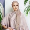 Big Size Long Hijab Premium Heavy Chiffon Scarf Malaysian Muslim Hijab Long Shawl Plain Wraps Tudung Bawal 2M*72CM