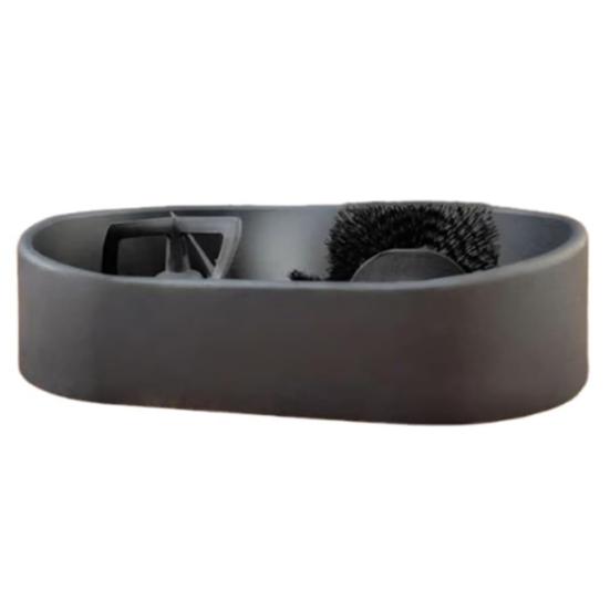 Elektryczna Automatyczna Stacja Czyszczenia Kolby do Espresso ze Stali Nierdzewnej z Szczotką i Tacką na Fusy Uniwersalna do Kawy 51/53/58mm