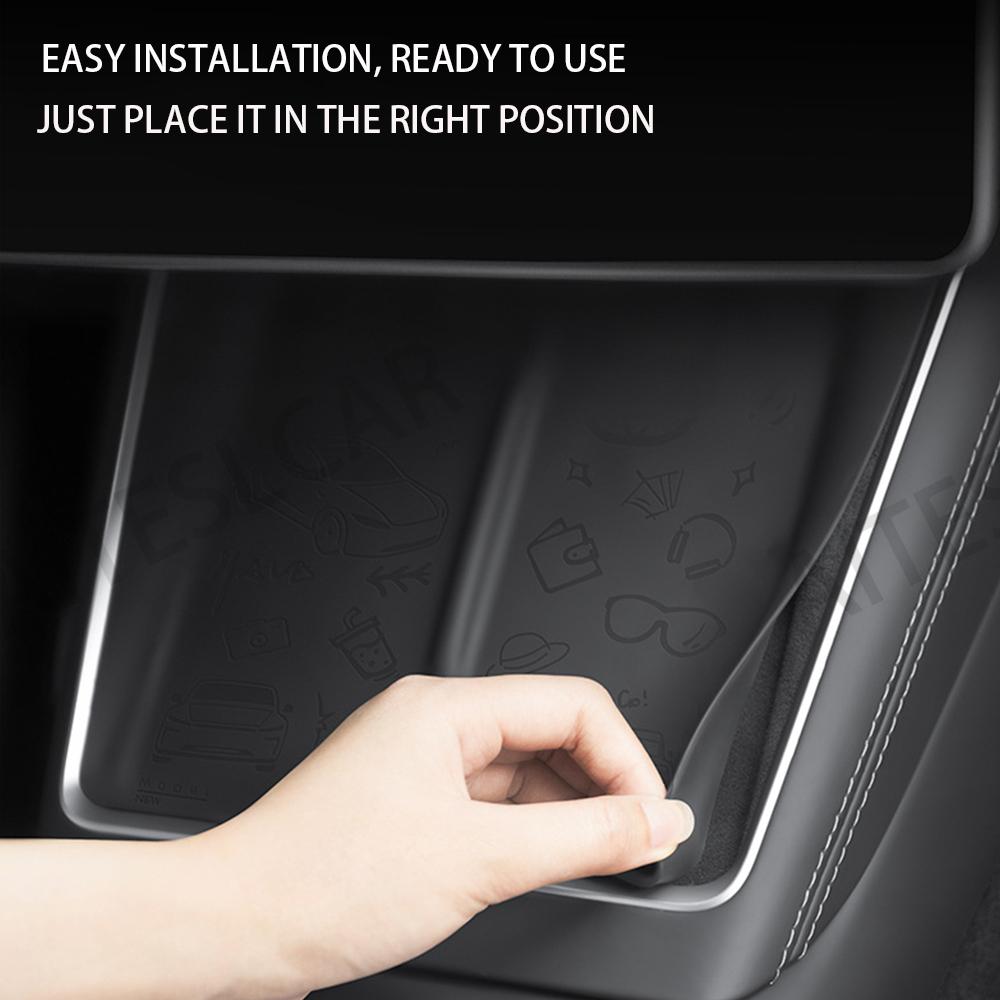For TESLA Model Y Launch 2025 Wireless Charging Silicone Pad Central Control Charger Protector Cover Non-Slip Mat MY Accessories