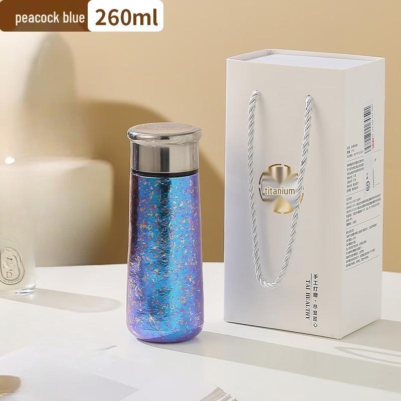 Mini Portable Titanium Tea Separation Travel Bottle