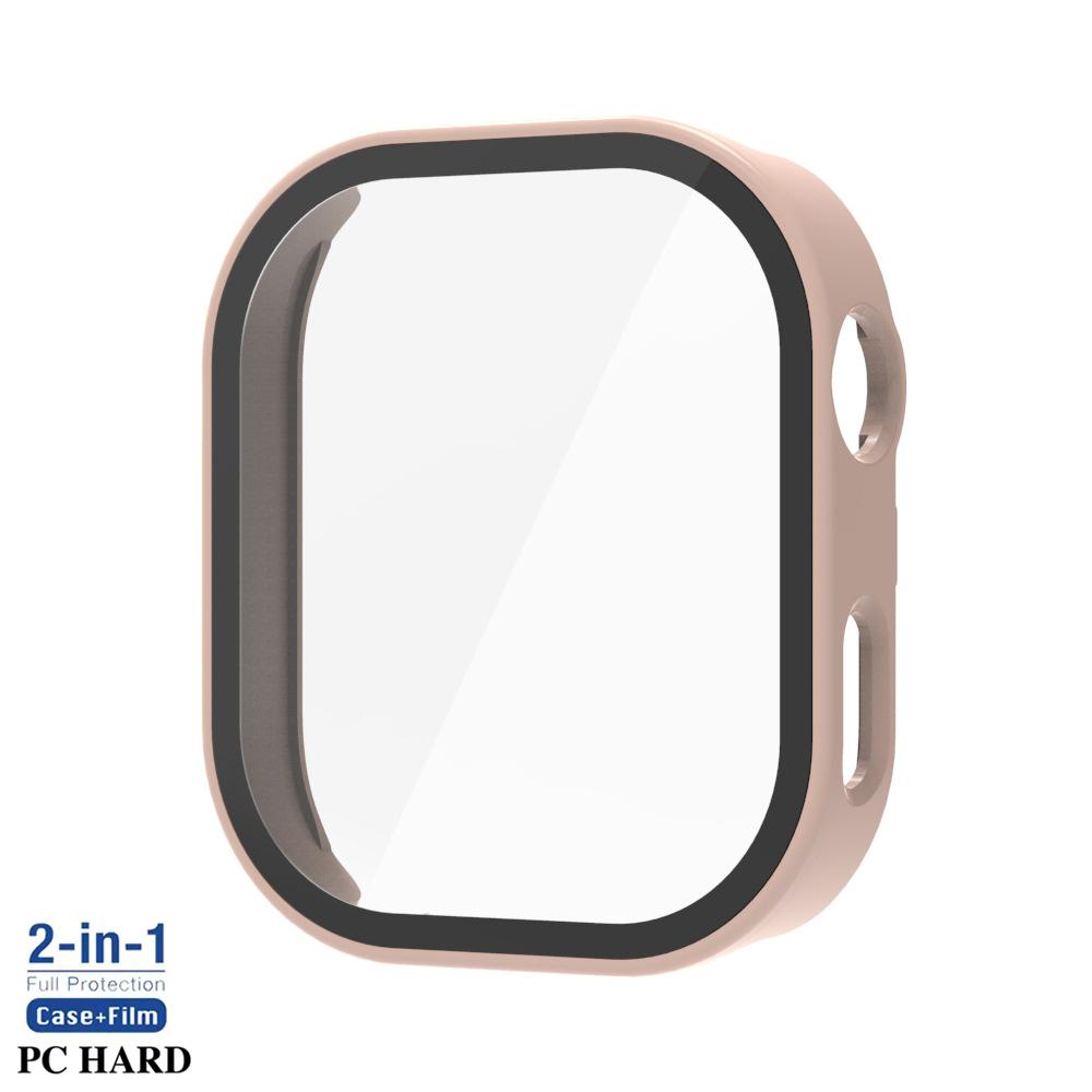 Tempered Glass+PC Case For Xiaomi Redmi Watch 6 Cover Accessories Screen Protector Watch Cases For Redmi Watch 6 For Redmi Watch 6 розовый