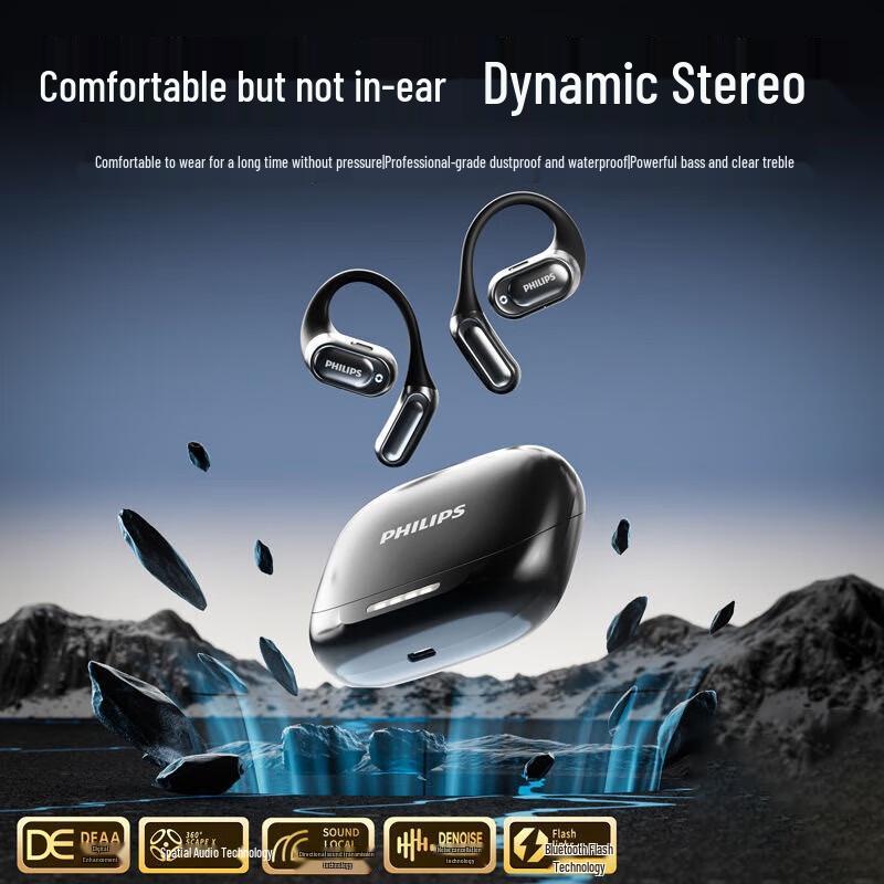 Philips TAT3769 True Wireless Ear-Hook Sport Earbuds