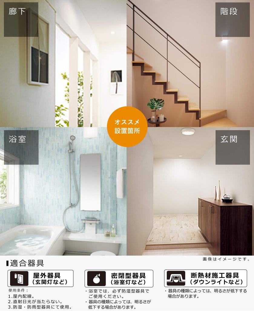 Panasonic Mini Krypton LED Diametru bază de lumină echivalent cu 40 W alb cald echivalent Lumină generală Distribuție largă a luminii Material izolator