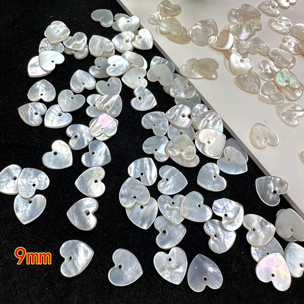 10Pcs, White Natural Shell Pendant Charms With Hole, for Jewelry Making DIY Necklace Accessories, Mini Gifts Bulk