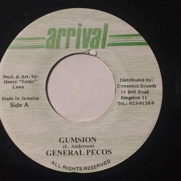 7inch Record GENERAL PECOS - Gumsion NONE Arrival Jamaica Reggae, Ska & Dub Used