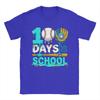 Unisex 100 Days of School Baseball Ice Cream Drip Player T Shirts  Cotton Clothing Novelty Short Sleeve Tee Shirt Party TShirts