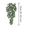 Nordic Style High Simulation Turtle Leaf & Bamboo Vine Hanging Basket for Indoor Ceiling Decor