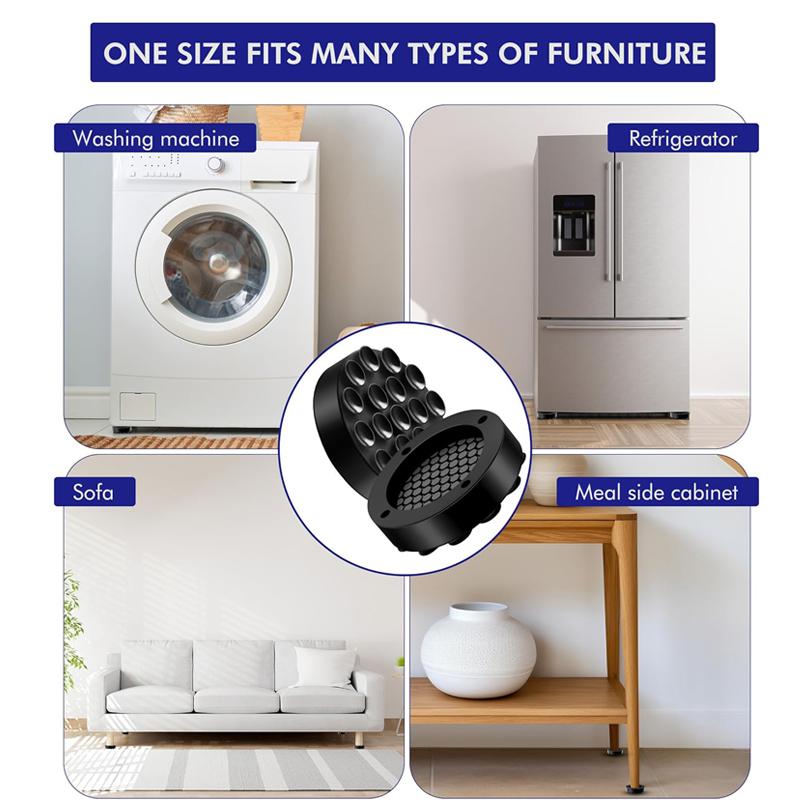 4Pcs Anti-Vibration Washing Machine Feet Pad Non-Slip Refrigerator Furniture Silent Support Mat Universal Dampers   Stand Base