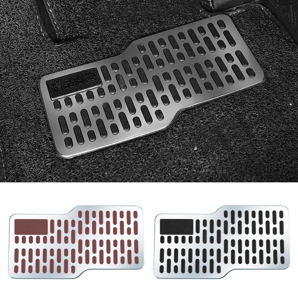 Steel Car Pedals Anti Slip Footrest Easy Installation Pedal Interior Upgrades for Enhances Driving Safety & Interior