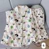 Women's Cloud Cotton Long Sleeve Pajamas - Sweet Cartoon Design for Spring & Autumn, Versatile for Home or Out