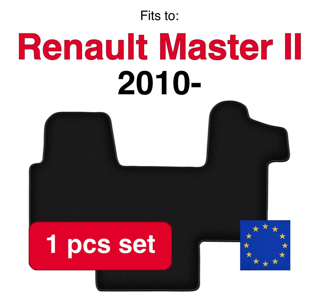 Basic Velour Car Mats For Renault Master Ii Van (2010-)