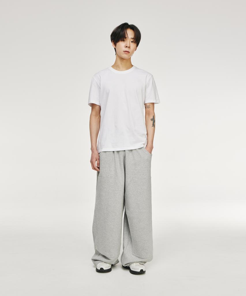 SIGNATURE Double Knee Training Pants [Melange Grey]