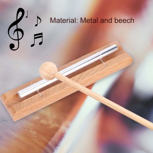 VGEBY Tree Chimes with Aluminum Sound Bar and Beech Wood Frame, Warm Atmosphere for Prayer, Yoga, and Energy Meditation, Single Tone Energy Chime