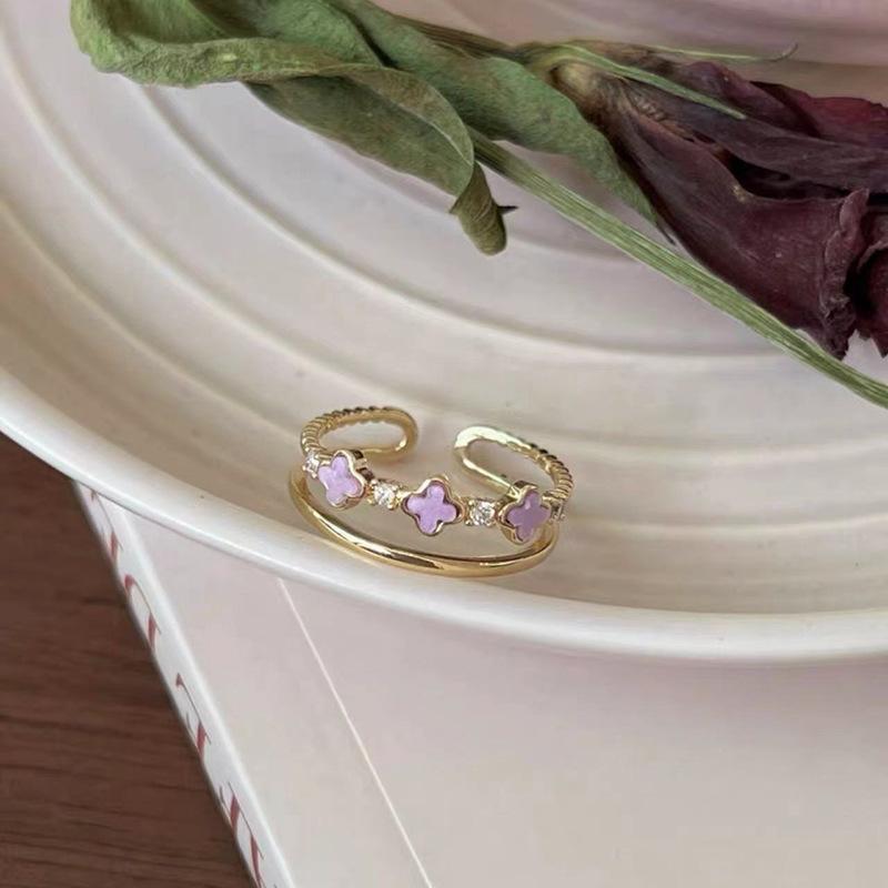 Schmetterling Emaille Bunter Ring für Frauen Verstellbares Offenes Design Einzigartiger und Schicker Schmuck