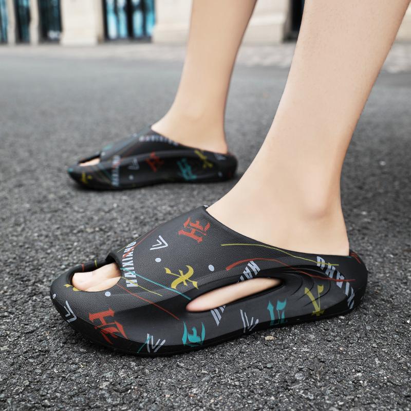 Fashion Summer Men's Non-slip Swimming Sandals Casual Fashion Home Outdoor Beach Shoes Men's Sandals Slippers Men