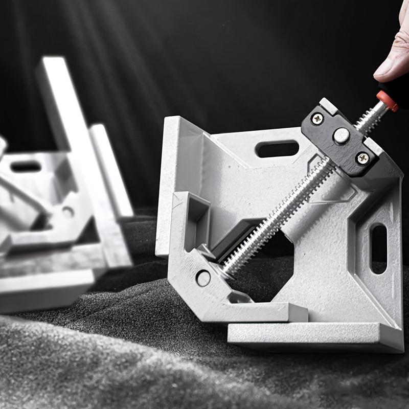 [Adjustable Right Angle Clamp] 1pc Durable Aluminum Alloy Adjustable Right Angle Clamp - 90 Degree Corner Clamp with Swing Jaw for Woodworking