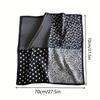 27.5" Polka Dot Paisley Print Square Scarf Black White Thin Decorative Neck Scarf Mature Style Sunscreen Headscarf For Women