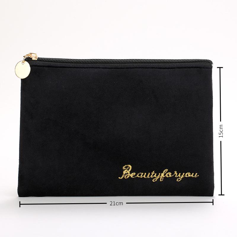 Velvet Makeup Bag Set: High-Capacity, Four-Piece Luxury Cosmetics Storage