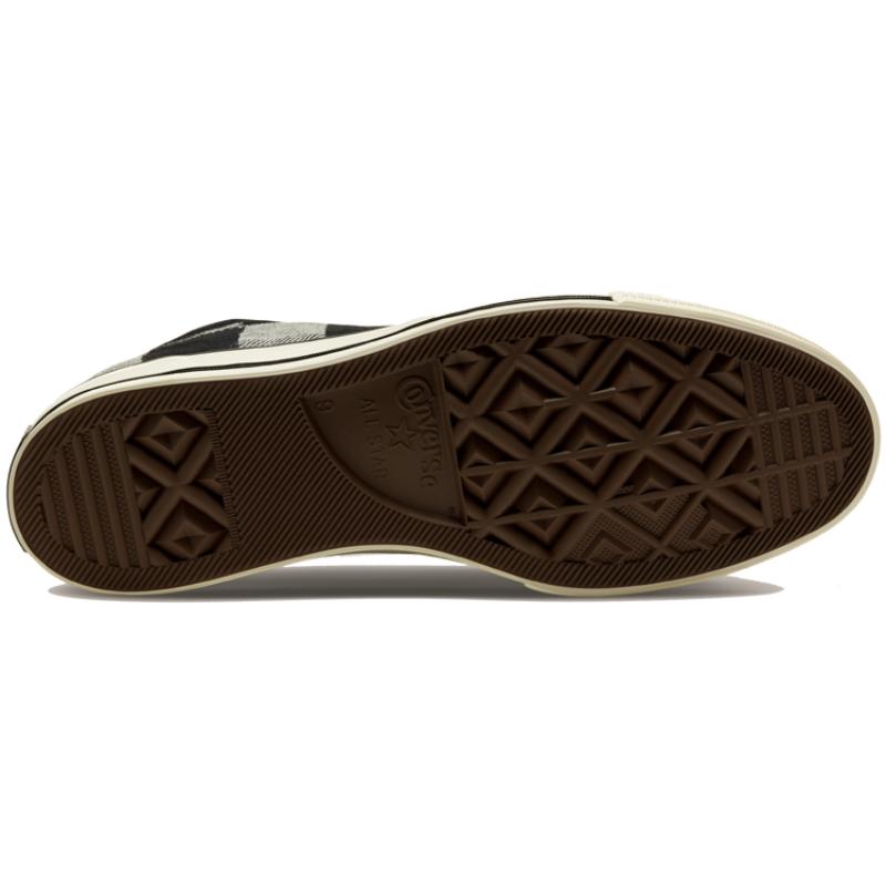 Converse Chuck 1970er Amerikanische Flagge Vintage Vielseitig High Top Leinwand Unisex Schwarz und Grau