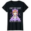 AnimeGirl I Only Care About Anime and Like Maybe 3 People TShirt Kawaii Clothes Women Clothing Y2k Cartoon Unisexga Graphic Tees