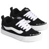Vans Knu Skool Support Low top Skateboard Shoes Unisex Black White Sneakers VN000E9XBLA