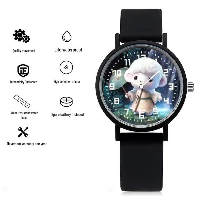 Twelve Zodiac Quartz Watch: Trendy and Minimalist Design for Women, Children, and Students