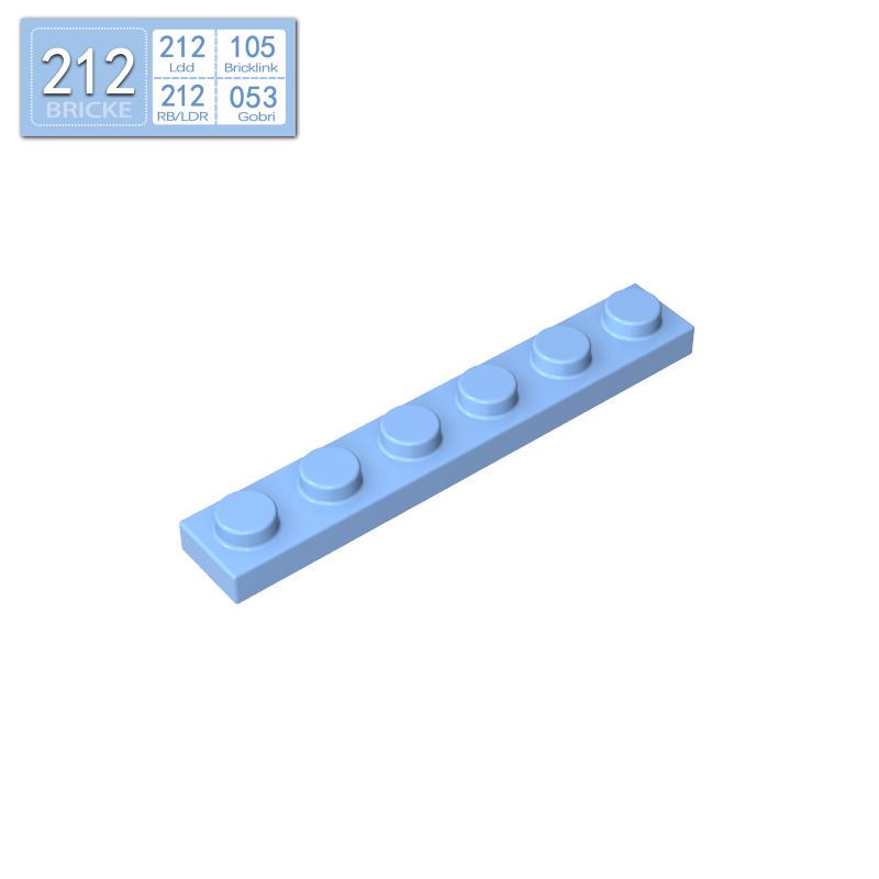 BRICKE 1x6 Thin Plate for Lego 3666 Compatibility – Loose MOC Building Blocks