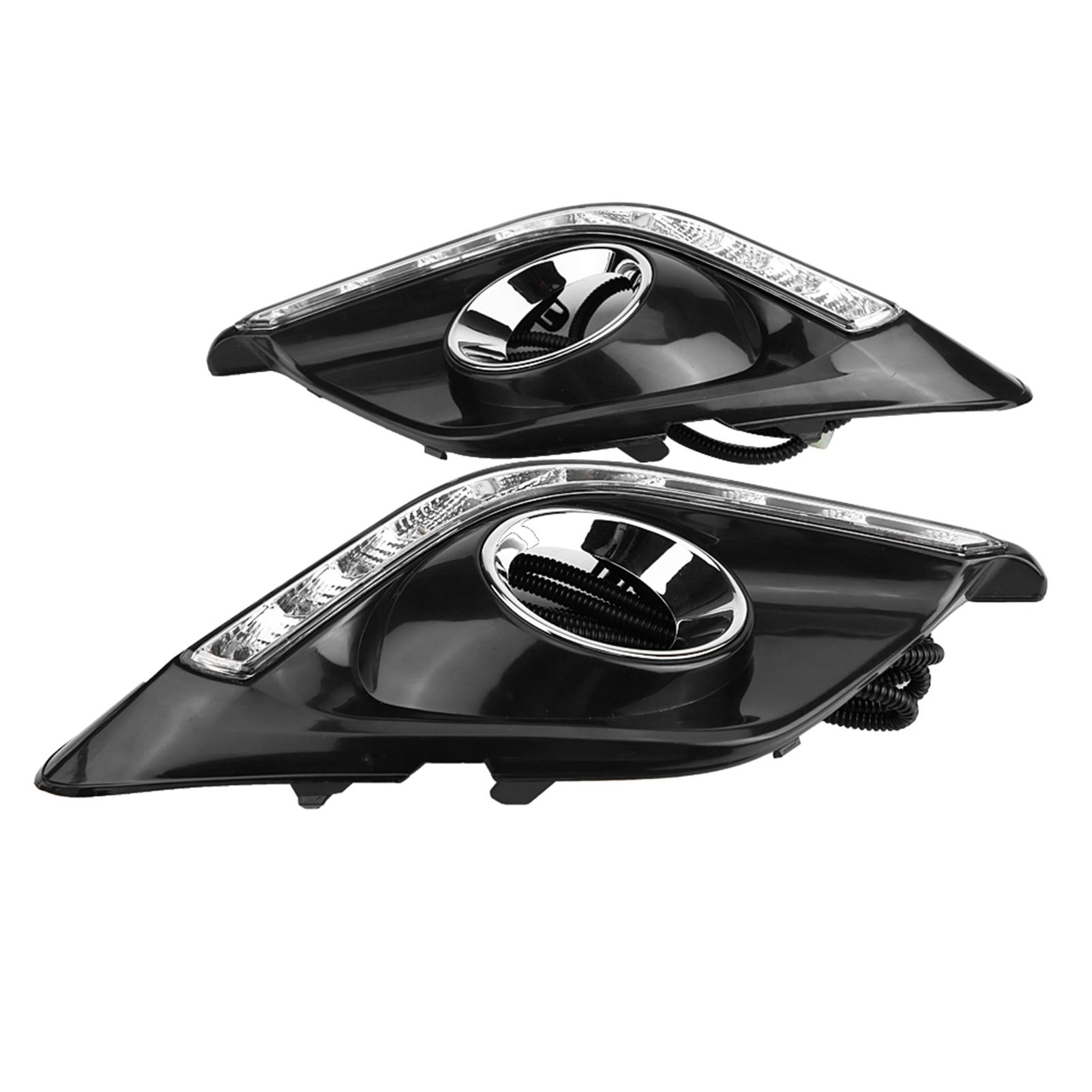 

1 пара автомобильных дневных ходовых огней DRL светодиодные дневные противотуманные фары для Mazda3 Axela 1316